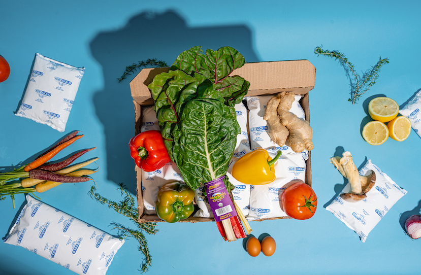 cold packs used for shipping produce